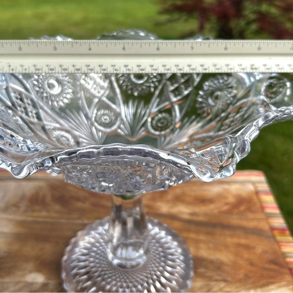 Vintage Imperial Glass Fashion Large Compote, - Picture 4 of 14
